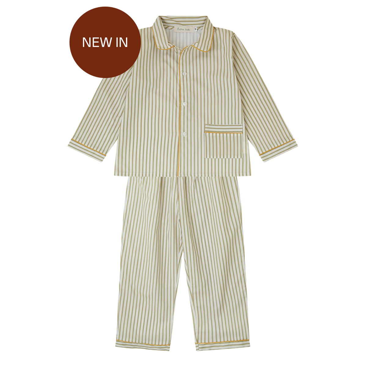 Pijama de dormir - Olive Green Stripes - TOG 1