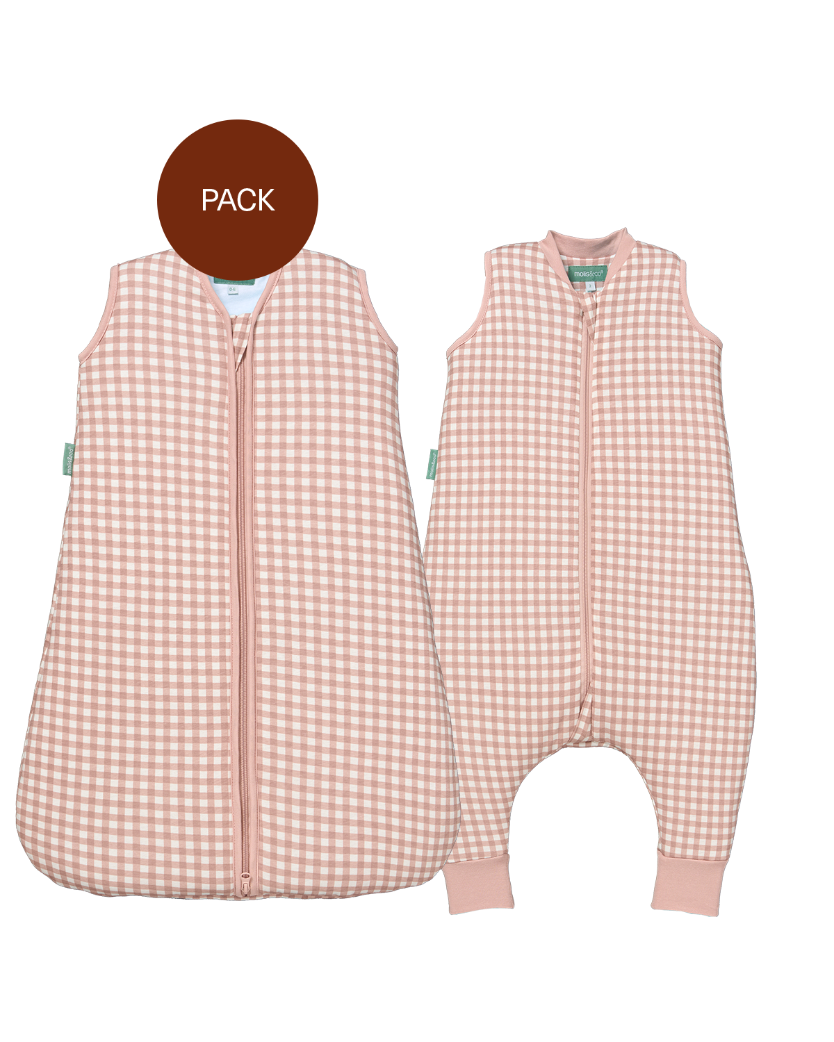 Pack hermanas Dusty Rose (2 productos): Pijama manta + saco de dormir TOG 2.5