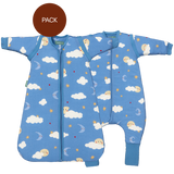 Brothers Pack Good Night (2 products): jumpsuit + baby sleeping bag TOG 1