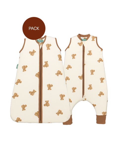 teddy schlafsack für erwachsene Geschwister Teddy Pack (2 Produkte): Schlafoverall + Schlafsack TOG 1