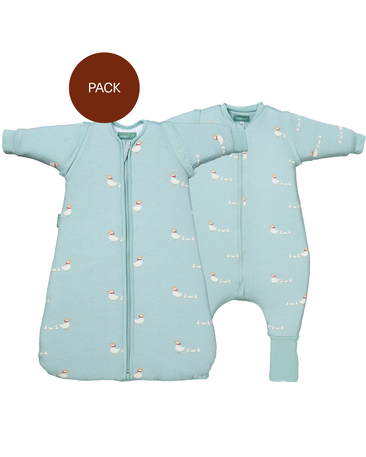 Siblings Duck Family Pack (2 products): sleeping jumpsuit + TOG 2.5 sleeping bag