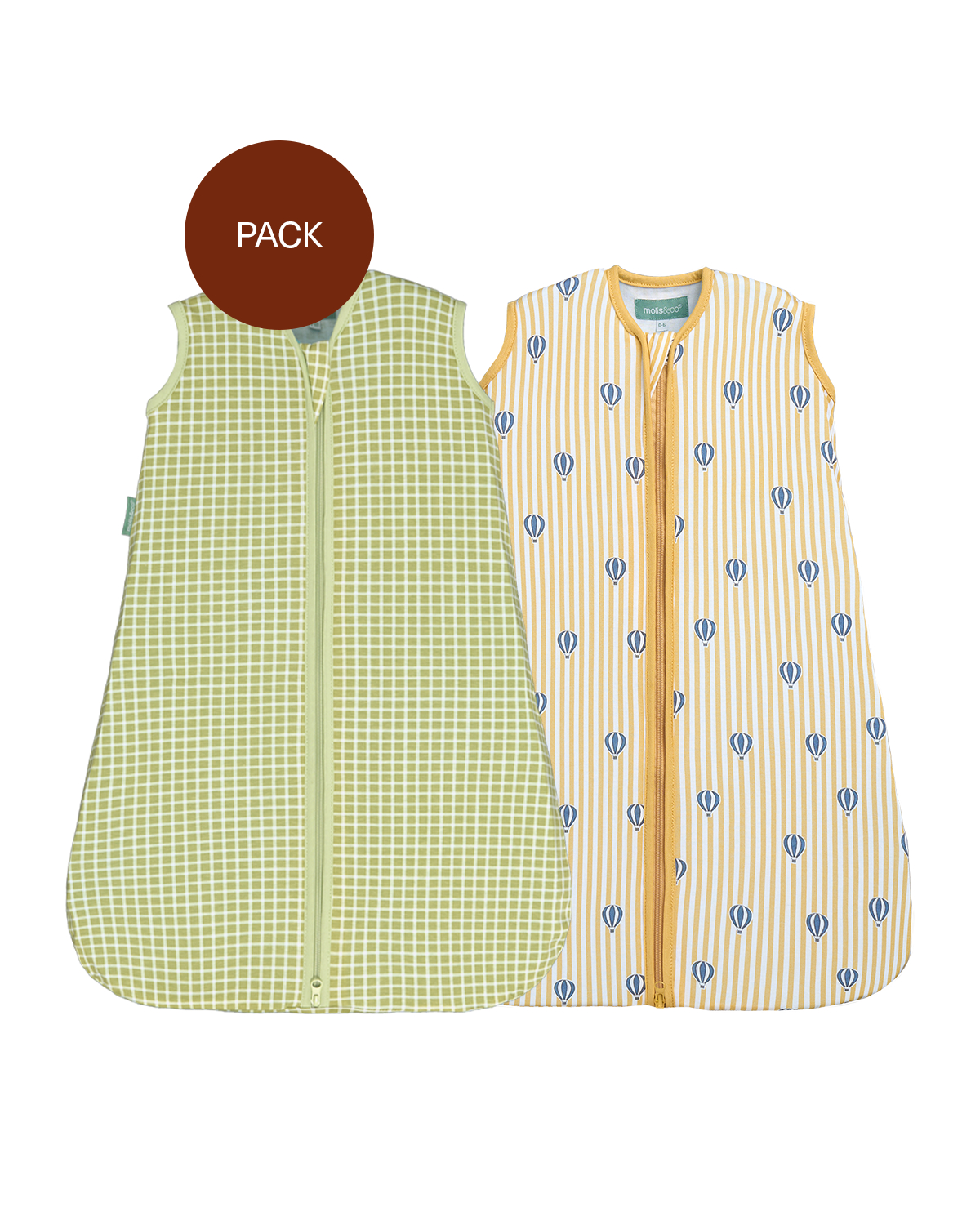 Pack Sacos de Dormir Pistacchio & Balloons TOG 0.5 (2 productos)