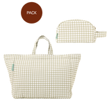Set Shopper Bag & Kulturbeutel Mint Tea (2 Artikel)