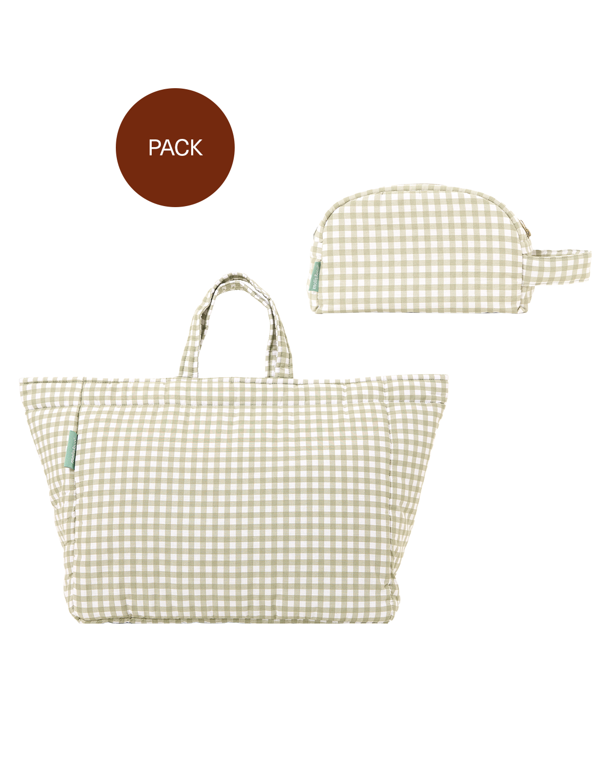 Pack Shopper bag & Neceser de viaje Mint Tea (2 productos)