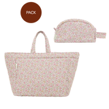 Set Shopper Bag & Kulturbeutel Peony (2 Artikel)