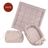 Pack Peony (3 prodotti): tappeto gioco + nido + organizer