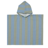 Poncho de bain - Khaki & Blue Stripes