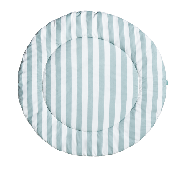 ROUNDED CRAWLING BLANKET - POPCORN STRIPES