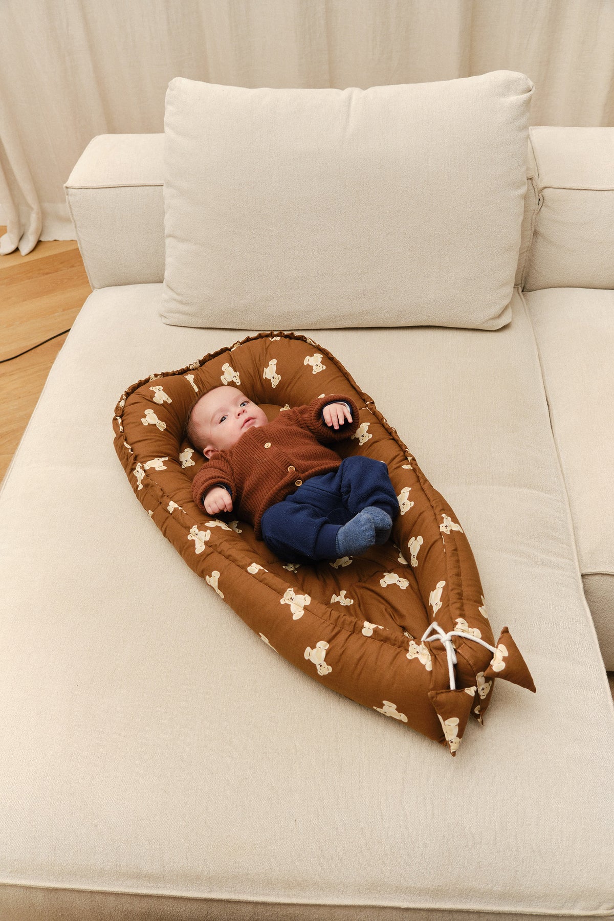 Babynest Teddy Mocca