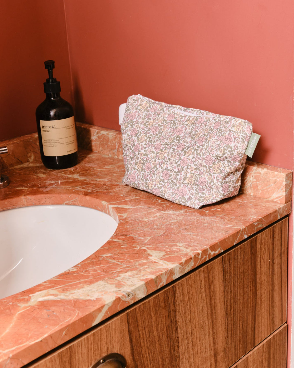 Set Trousse de Toilette & Organiseur Peony (2 pièces)
