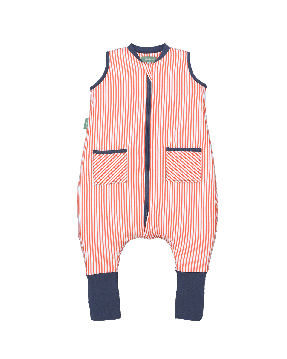 Sacco nanna con piedini e calzini antiscivolo - Sailor orange - TOG 1
