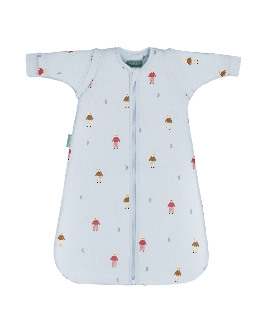 Babyschlafsack mit Ärmeln - Sleepy Bunnies - TOG 2.5