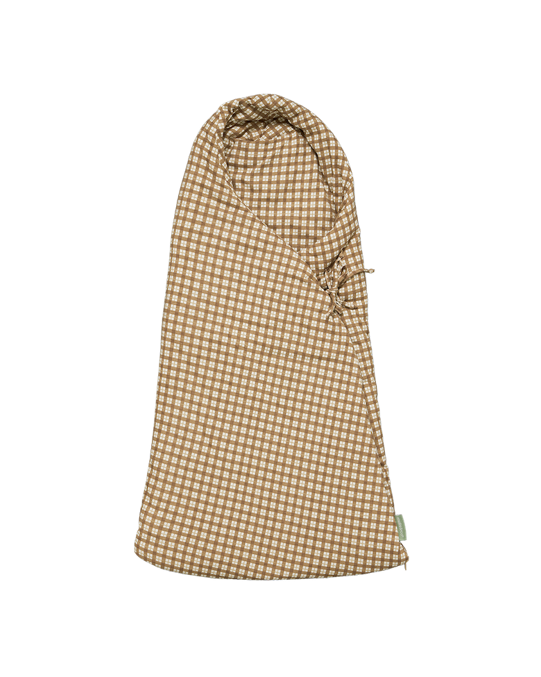 Sacco per passegino neonato - Brown Checks - Primavera/Autunno