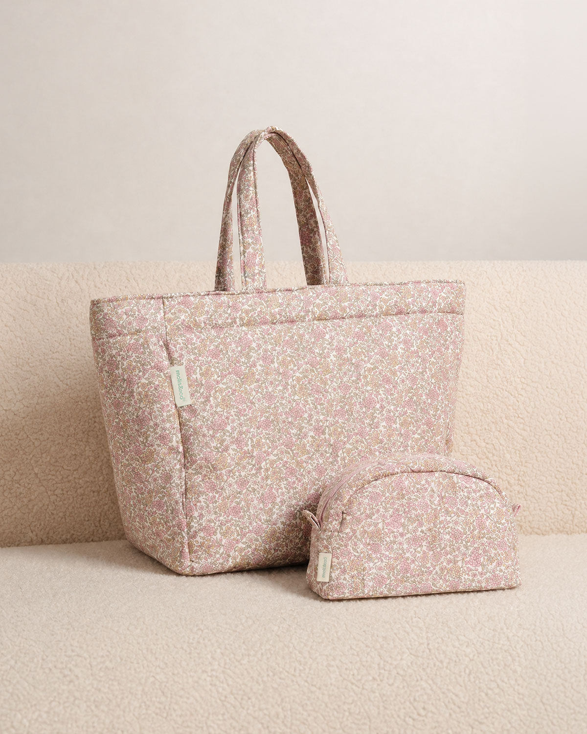Set Tote Bag & Trousse de Voyage Peony (2 pièces)