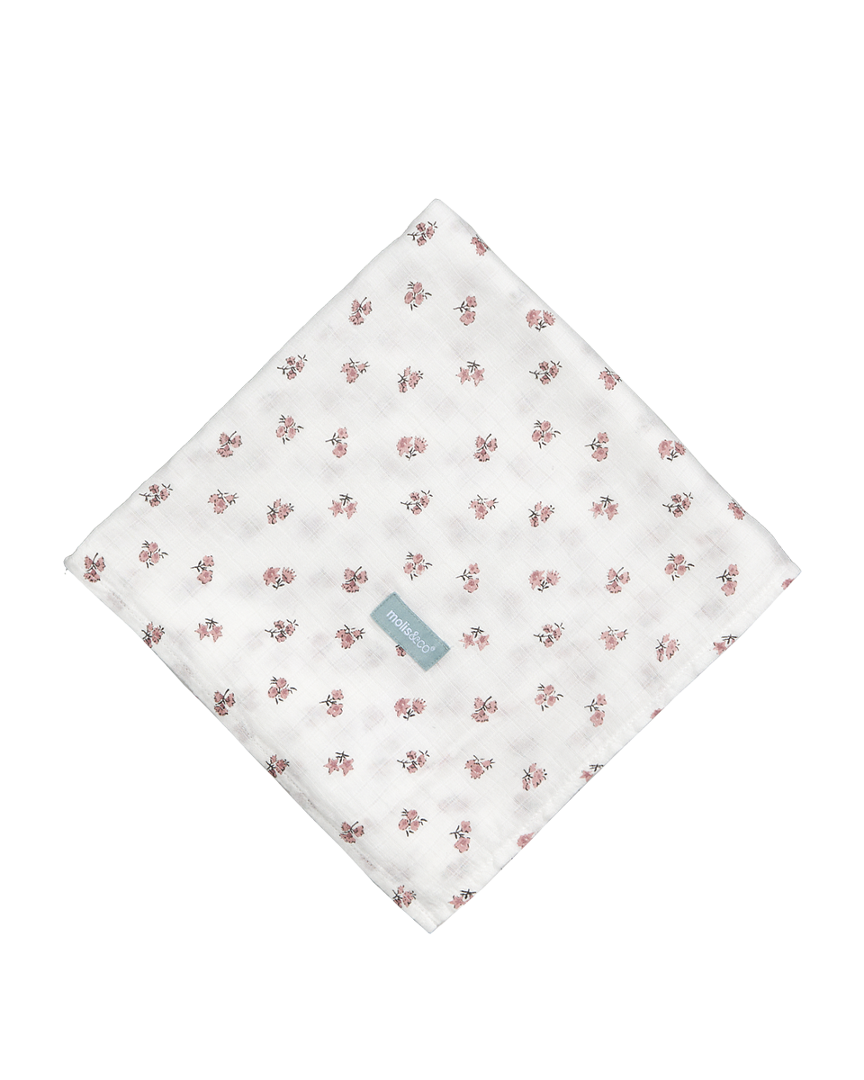 Muslin bamboo blanket - Tiny Flowers