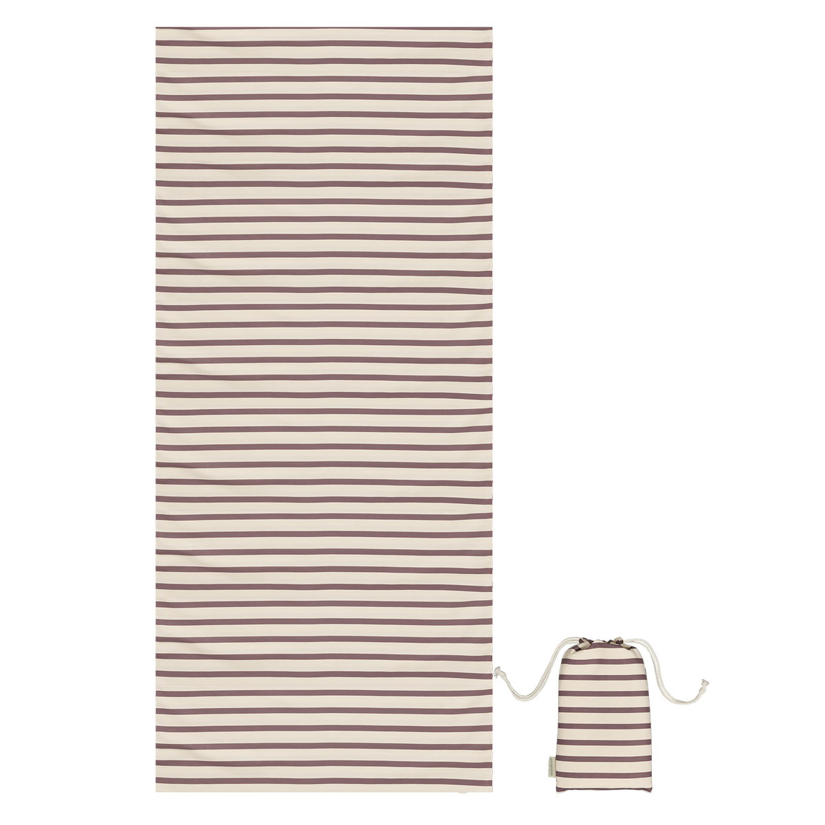 Mikrofaserhandtücher – Cream & Brown Stripes