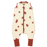 Sleeping jumpsuit with a removable non-slip socks - Tomatoes - TOG 1