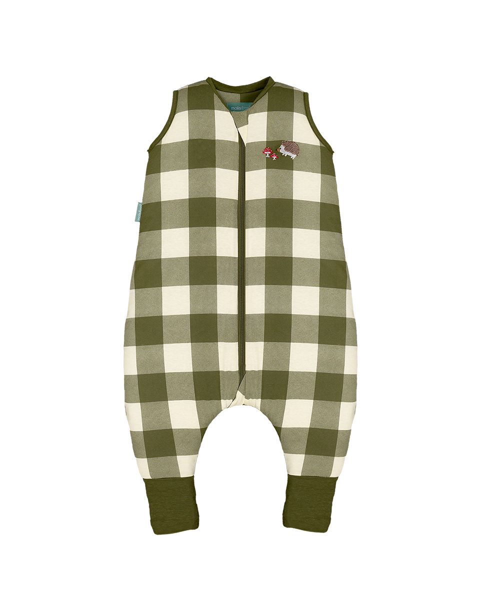 Gigoteuse à pieds avec chaussettes antidérapantes - Vichy Forest - TOG 2.5