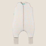 Sleeping jumpsuit with socks - Vichy Beige - TOG 2.5