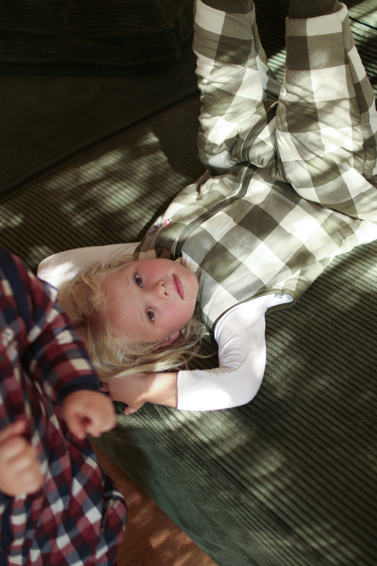 Sleeping jumpsuit with socks - Vichy Forest - TOG 2.5