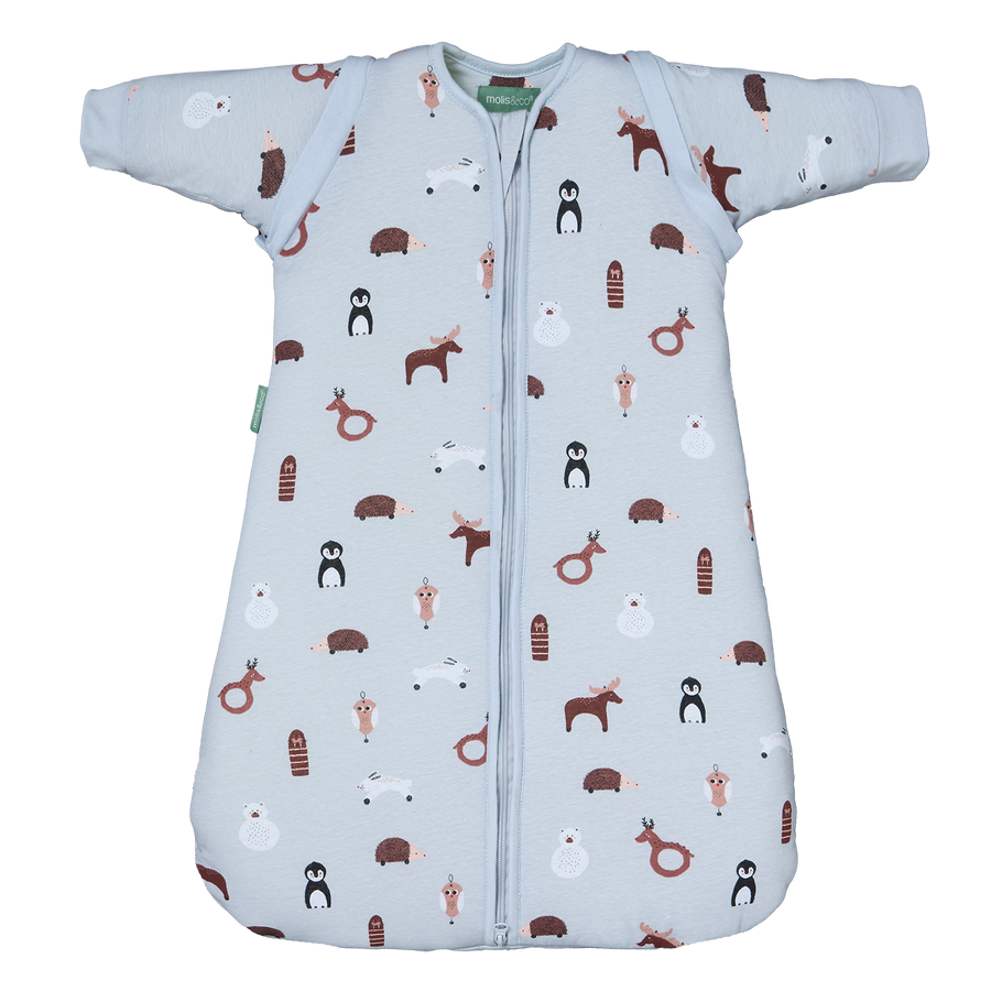 Babyschlafsack mit Ärmeln - Winter Animals - TOG 2.5