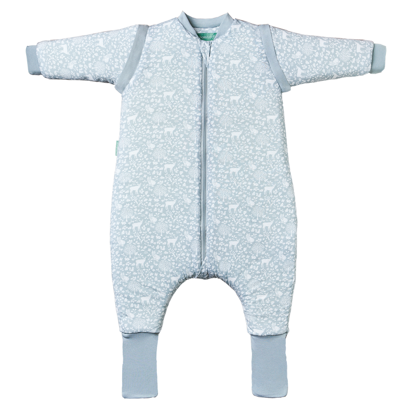 SLEEPING JUMPSUIT - WOODLAND - TOG 2.5 - WITH SOCKS AND SLEEVES