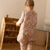 Sleeping jumpsuit with sleeves and socks - Winter Commelina - TOG 2.5