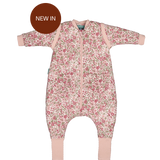 Sleeping jumpsuit with sleeves and socks - Winter Commelina - TOG 2.5