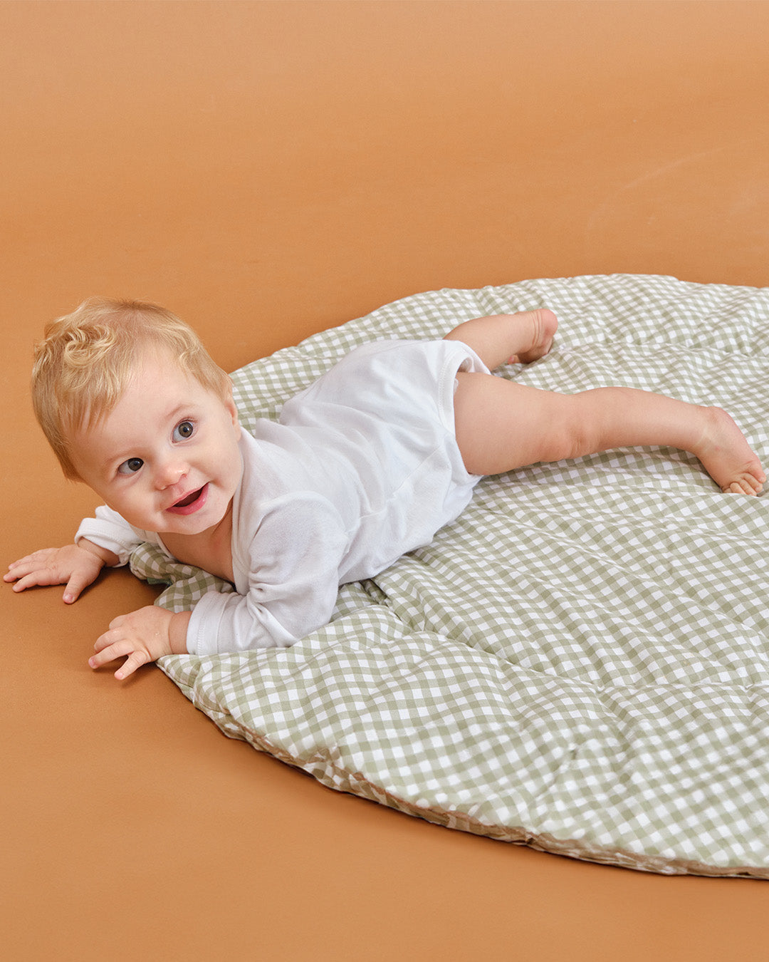 Rounded crawling mat - Mint Tea
