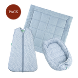 Blue Garden Pack (3 products): baby nest + crawling mat + TOG 2.5 sleeping bag