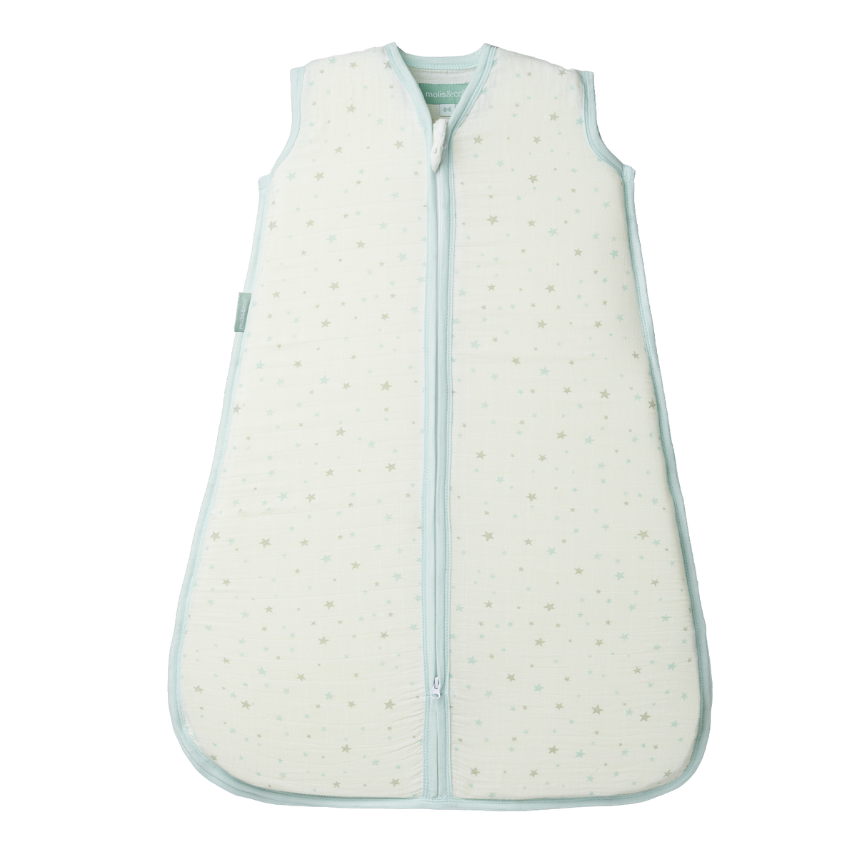 Babyschlafsack - Baumwoll Musselin - Blue Sky - TOG 0.4