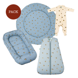 Pack Colima baby (4 products): baby nest + play mat + pajama + winter sleeping bag (2.5 TOG)