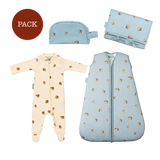 Colima walking pack (4 products): pajama + toiletry bag + changing mat + winter sleeping bag (TOG 2.5)