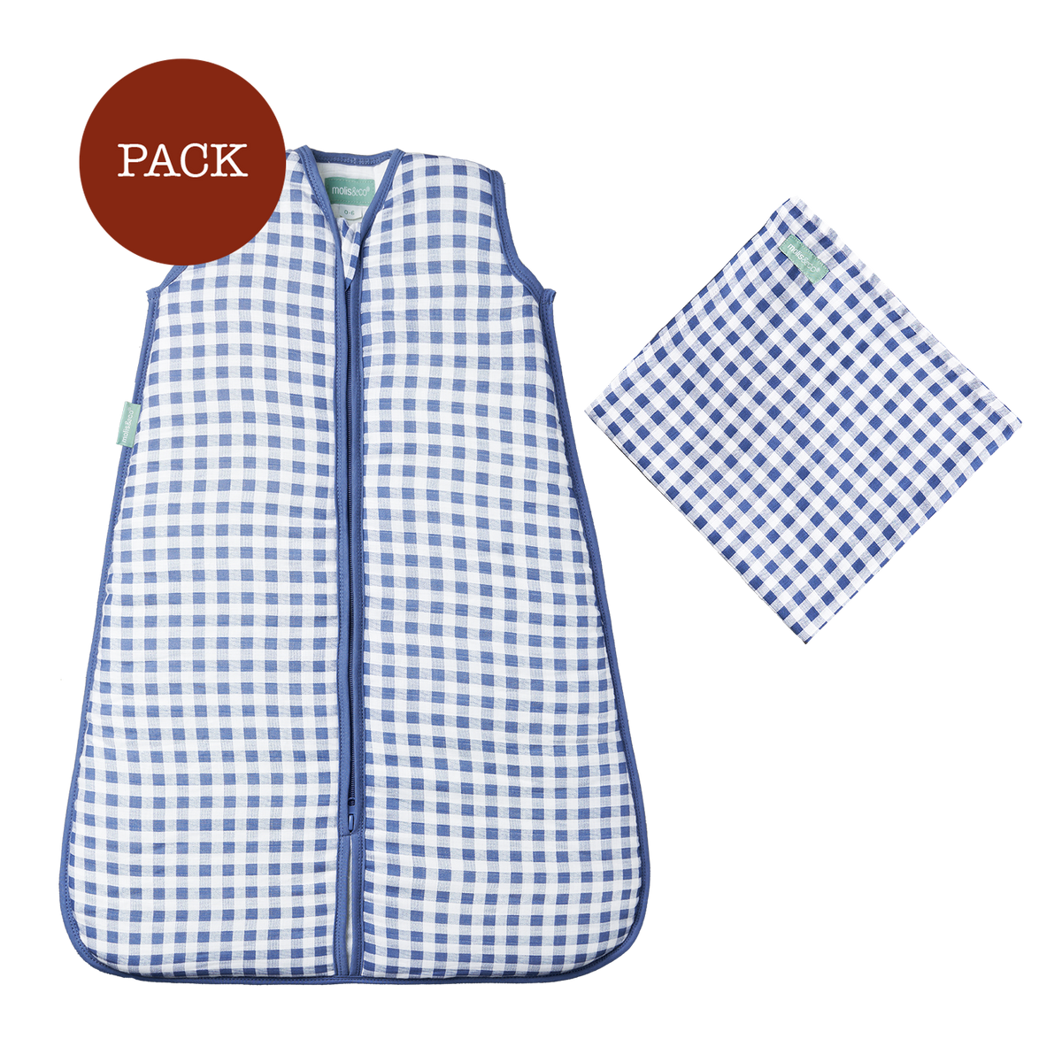 Muslin Pack Newborn Fjord (2 products): 