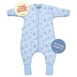 Sleeping jumpsuit with sleeves and socks - Animal Party - TOG 2.5