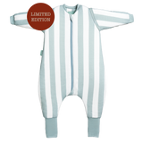 SLEEPING JUMPSUIT- POPCORN STRIPES - TOG 2.5 - WITH SOCKS AND SLEEVES