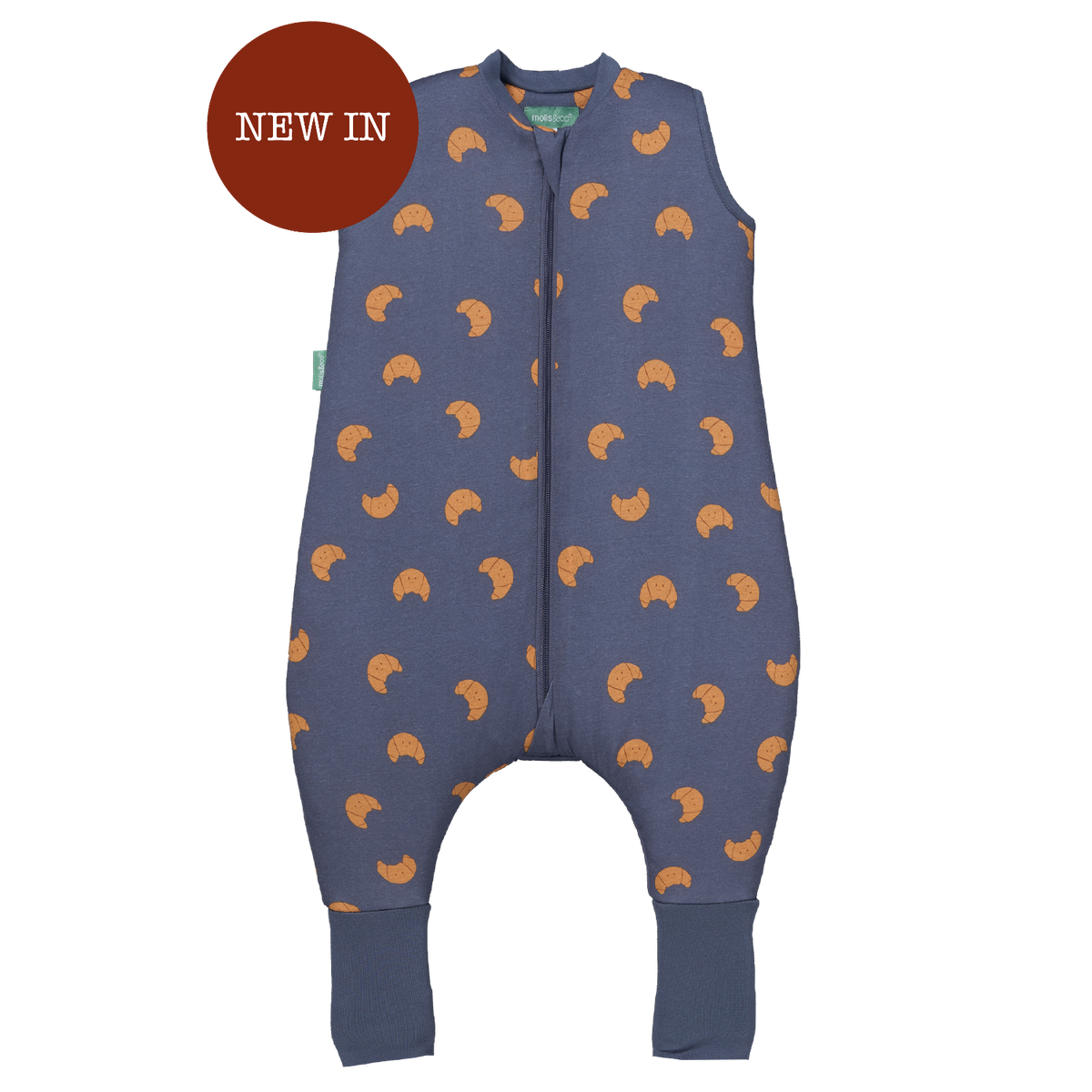 Pijama manta con calcetines antideslizantes - Croissants - TOG 2.5
