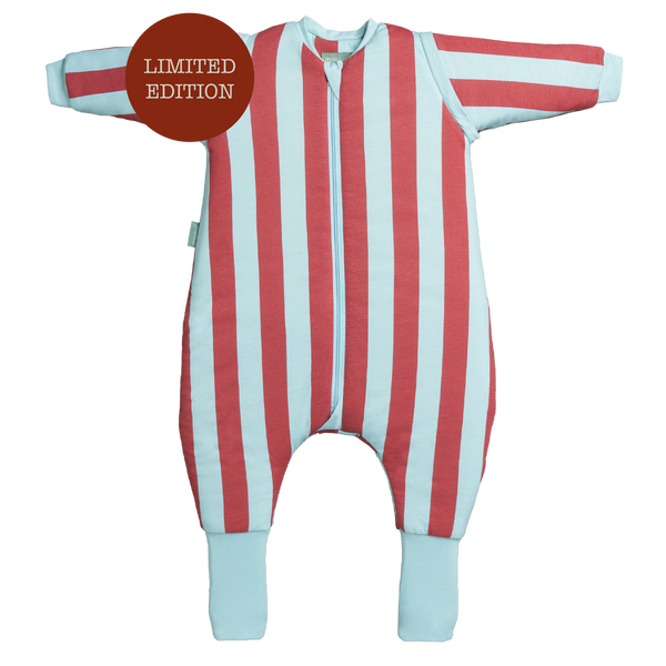 SLEEPING JUMPSUIT- MAGIC STRIPES - TOG 2.5 - WITH SOCKS AND SLEEVES