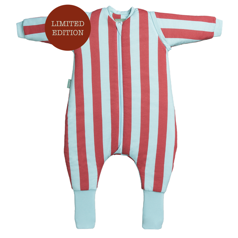 SLEEPING JUMPSUIT- MAGIC STRIPES - TOG 2.5 - WITH SOCKS AND SLEEVES