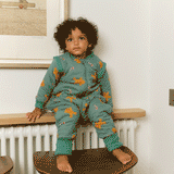 Sleeping jumpsuit with sleeves and socks - Gingerbread - TOG 2.5