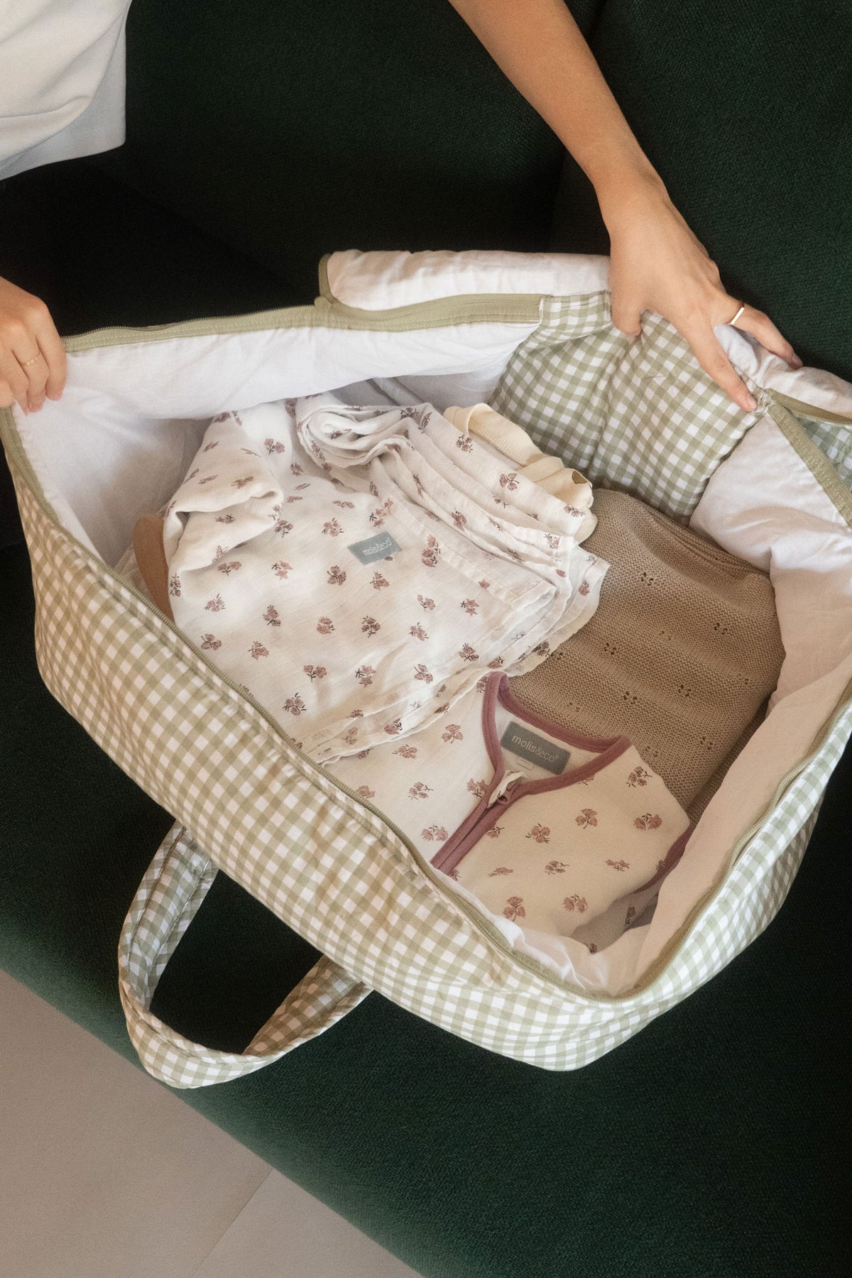 Maleta de viaje infantil - Mint Tea