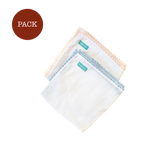 Pack dúos mantas de muselina de algodón - Blue y Beige