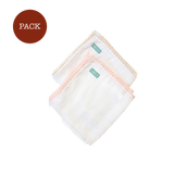 Pack dúos mantas de muselina de algodón - Pink y Beige