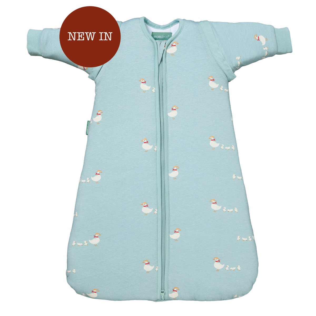 Baby sleep sack with sleeves - Duck Family - TOG 2.5