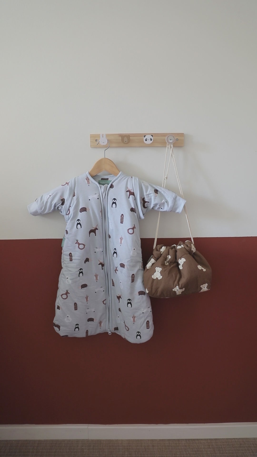 Baby sleeping bag ideal for winter. Winter Animals - TOG 2.5