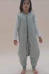 SLEEPING JUMPSUIT - GREEN GARDEN - TOG 2.5