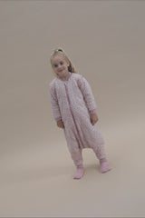 SLEEPING JUMPSUIT - MISTY ROSE - TOG 2.5 - WITH SOCKS AND SLEEVES