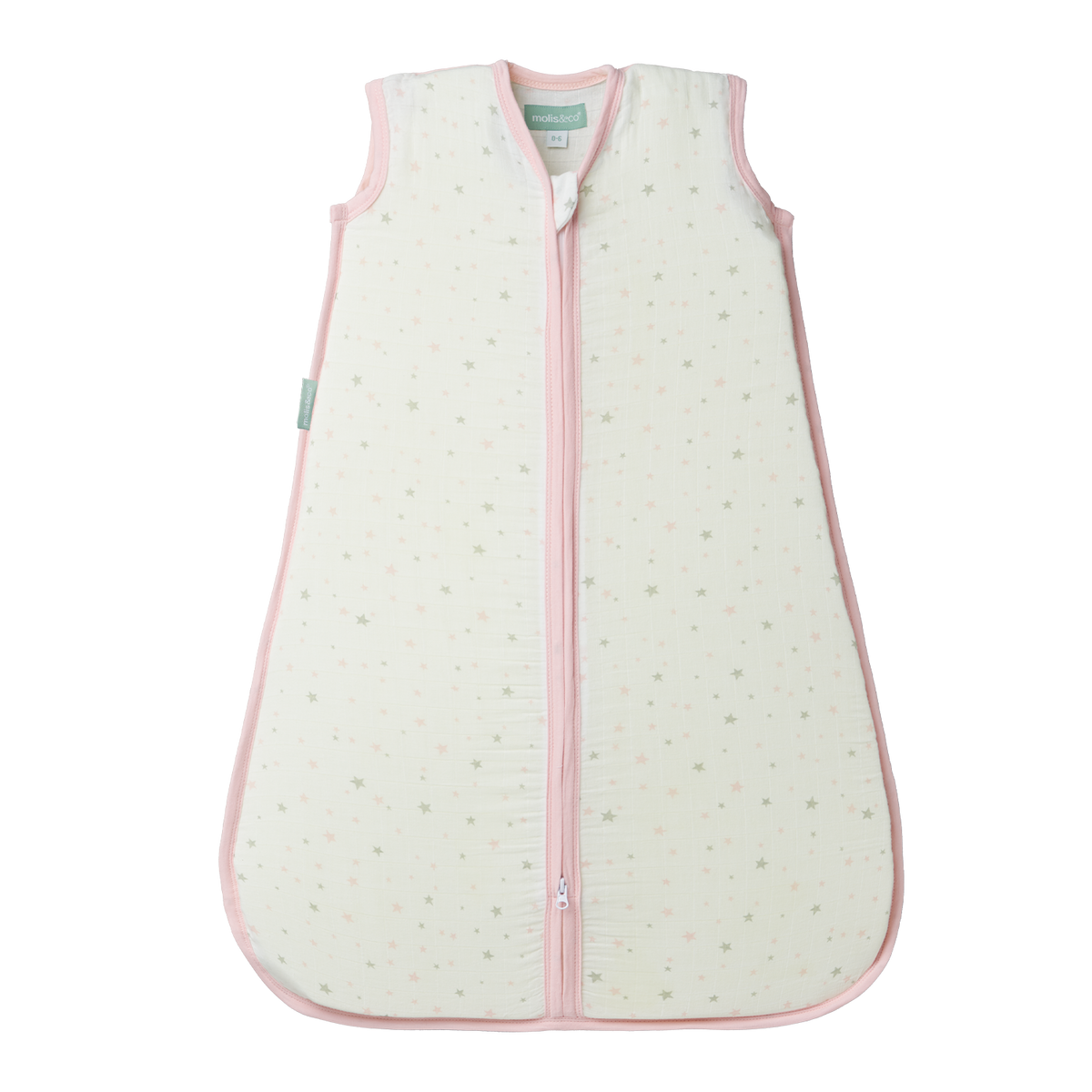 Babyschlafsack - Baumwolle Musselin - Pink Sky - TOG 0.4