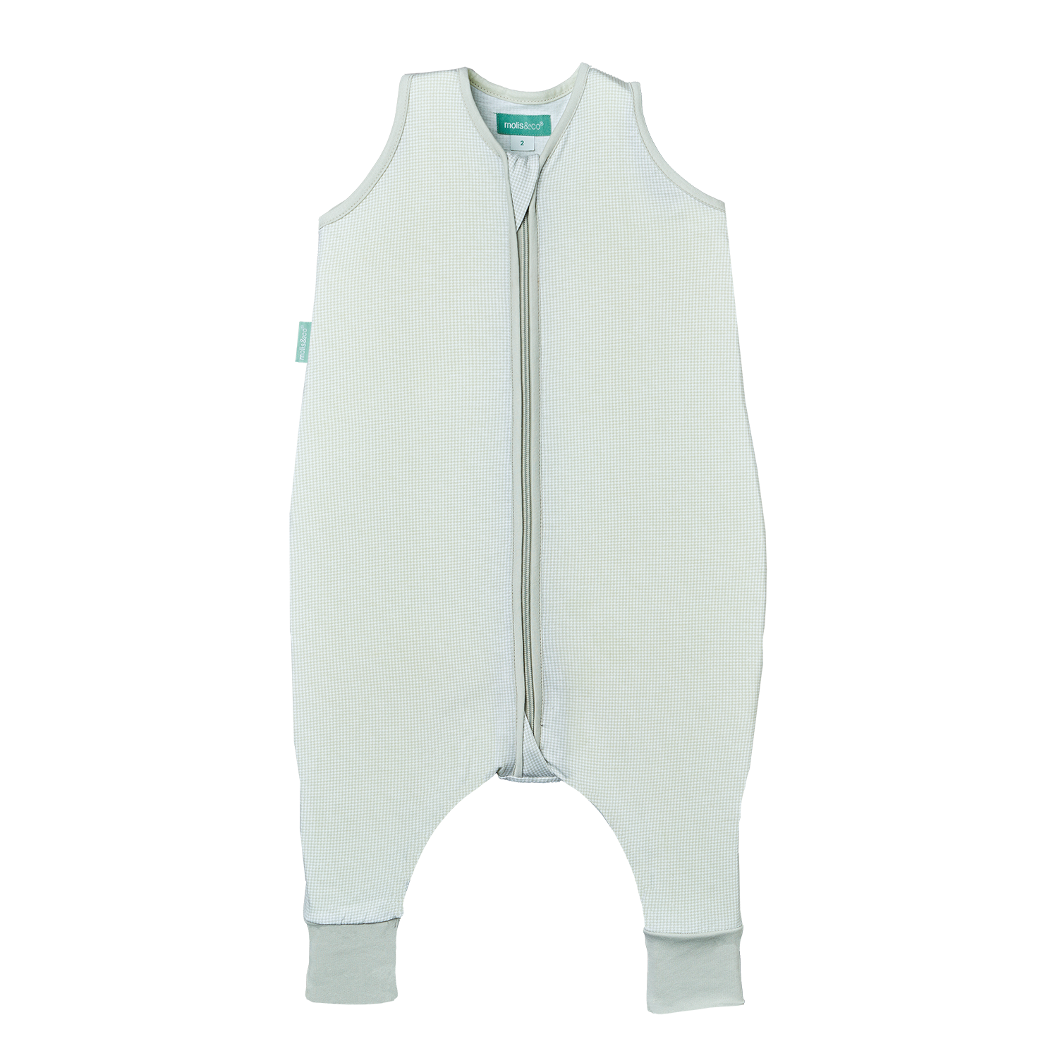 Baby sleeping bag with feet. Organic cotton. Ideal for summer. TOG 0.5