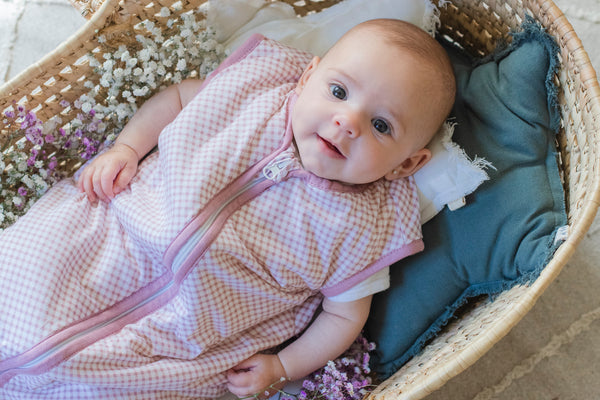molis&co. Saco de dormir para bebé. 0.5 TOG. 6 a 18 meses. Ideal para  verano. Bloom Pink. 100% algodón. : : Bebé